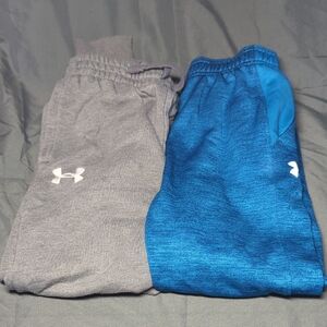 Set Of 2 Under Armour Kids Gray and Blue Sweatpants Set